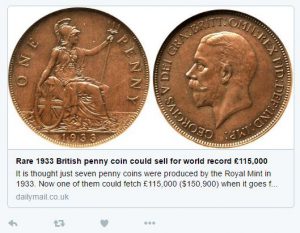 1933 penny 300x233 - 1933 Penny