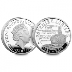 sapphire jubilee silver proof 5 pound coin 300x300 - sapphire-jubilee-silver-proof-5-pound-coin