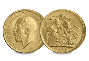 1914 George V Sovereign coin 300x208 - 1914-George-V-Sovereign-coin