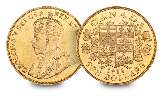 Canada 1914 George V Gold Ten Dollar Coin Blog Image2 - Lost for almost a century - The legend of the Canadian Hoard