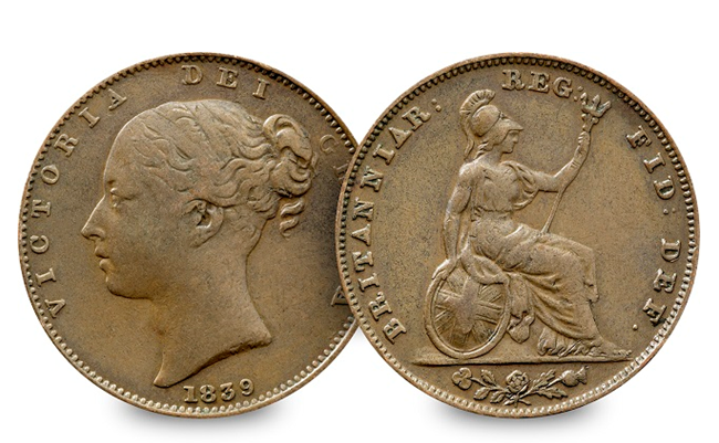 Secrets, controversy and death – Queen Victoria on coins Young Head UK 1839 Farthing 1 - Secrets, controversy and death – Queen Victoria on coins