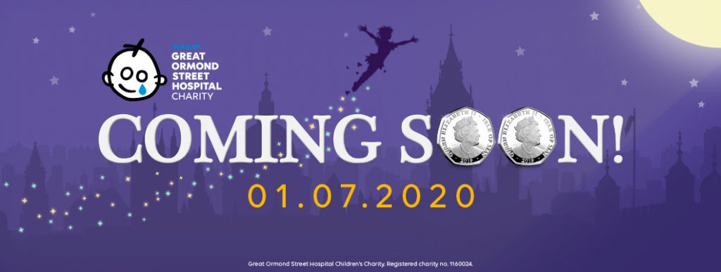 BRAND NEW Peter Pan 50p coins to be issued in support of Great Ormond Street Hospital Children's Charity DN 2020 peter pan 50p coin teaser homepage banner 2 1024x386 - BRAND NEW Peter Pan 50p coins to be issued in support of Great Ormond Street Hospital Children's Charity