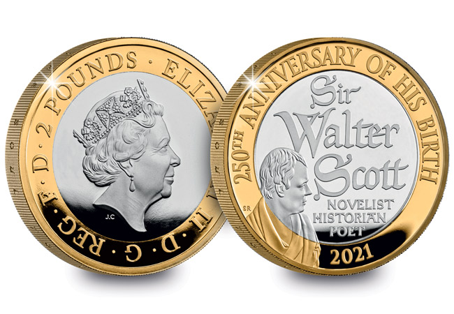 Sir Walter Scott 2 pound uk 2021 silver proof - Unveiled today: The UK’s 2021 coin designs