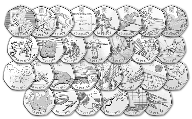 29 olympic 50p coins - Why Sunday will create a collecting boom