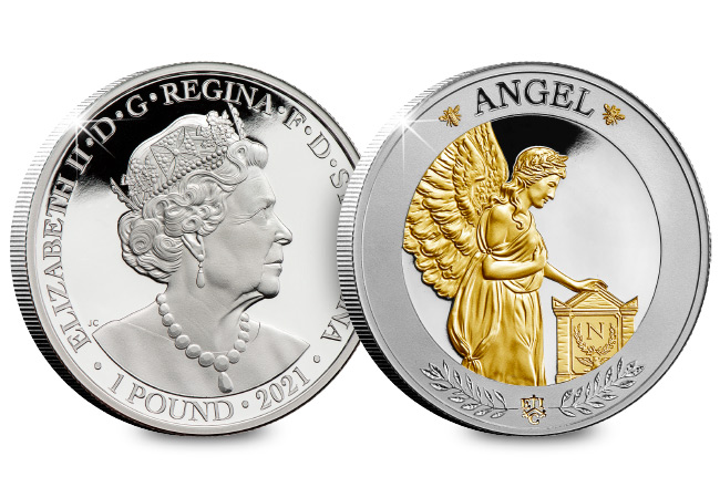 Walls of gold – The lucky near-£1m find 2021 EIC Napoleon Luck Angel 1oz Silver Proof Gold plated Coin - Walls of gold – The lucky near-£1m find