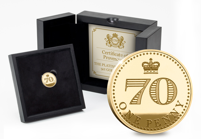 Platinum Jubilee 9ct Gold Penny Box Shot - The coin at the centre of a royal family feud