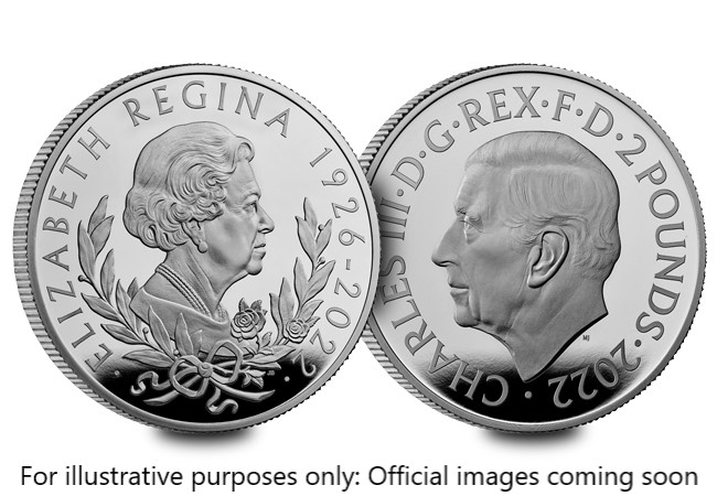 QEII Memoriam Silver Ounce Product Image Example Obverse Reverse - Huge demand drives 66,000 long queue for King Charles III coins