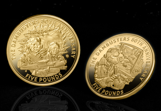 Dambusters Gold 5s Pair Jersey Guernsey CPM Lifestyle 01 - How a Second World War Raid came to feature on this latest coin release...