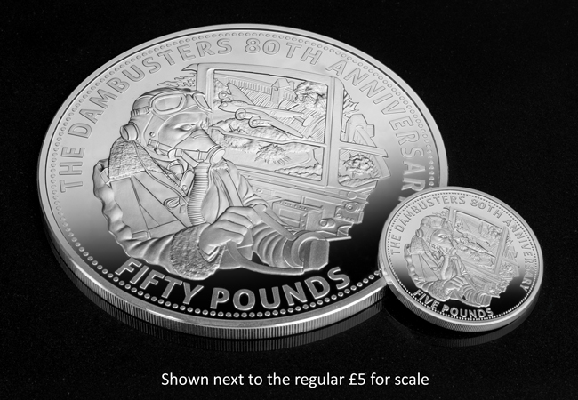Dambusters Silver 10oz CPM Lifestyle 02 with caption - How a Second World War Raid came to feature on this latest coin release...