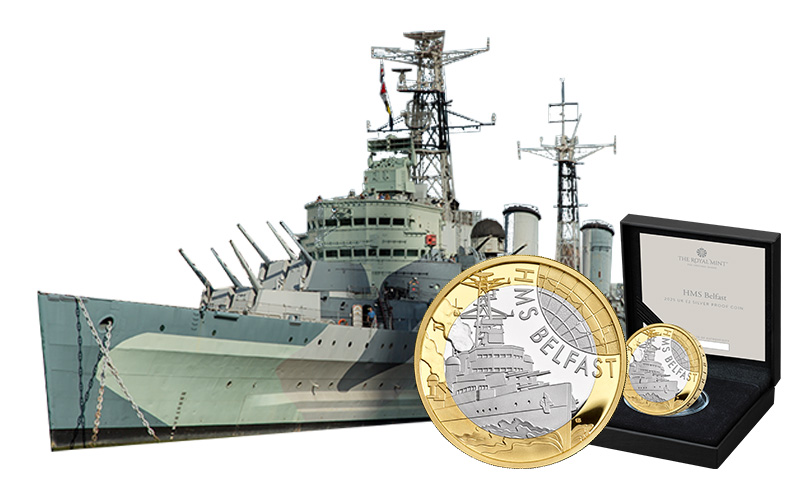 HMS Belfast 2 - HMS Belfast &pound;2 Coin: One of the UK&rsquo;s Prized Maritime Defenders Honoured on an Official &pound;2 Coin!