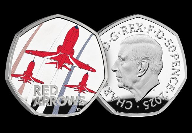 red arrows uk silver proof coin - A Collecting First: The UK&rsquo;s Red Arrows Silver Proof 50p Cover